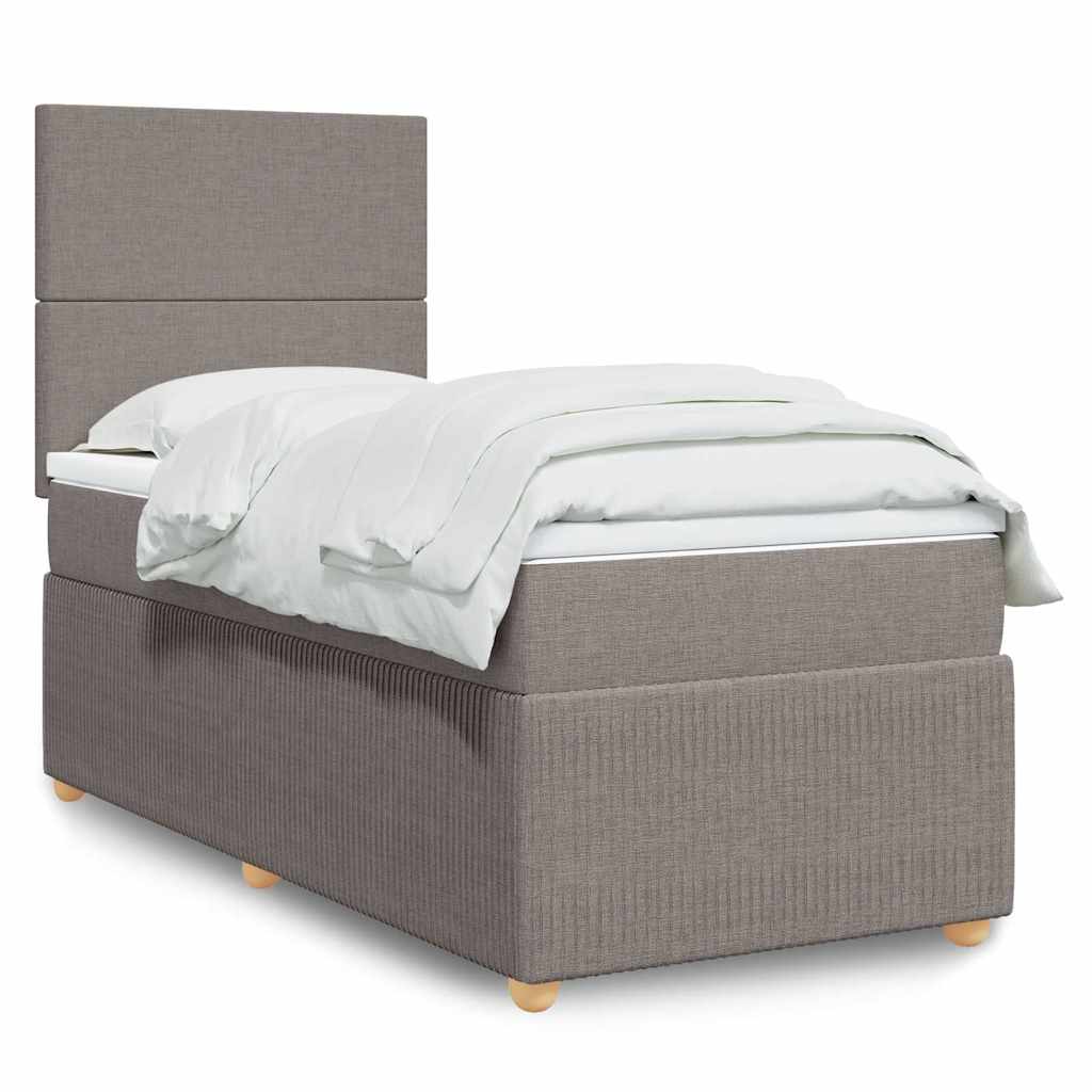 Giroletto a Molle con Materasso Tortora 90x200 cm inTessuto | homemem39