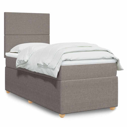 Giroletto a Molle con Materasso Tortora 90x200 cm inTessuto | homemem39
