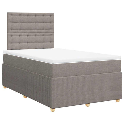 Giroletto a Molle con Materasso Tortora 120x190 cm in Tessuto