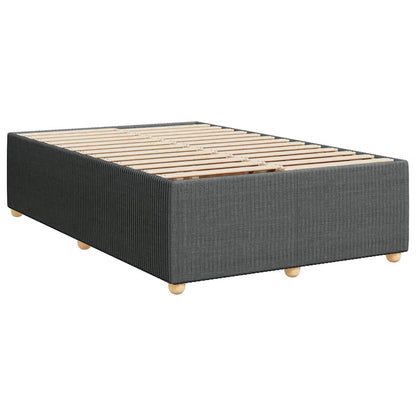 Giroletto a Molle con Materasso Grigio Scuro 120x200 cm Tessuto