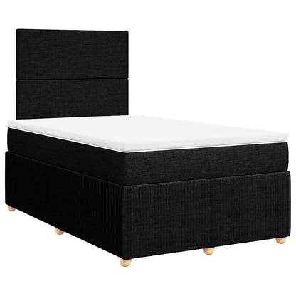 Giroletto a Molle con Materasso Nero 120x200 cm in Tessuto | homemem39