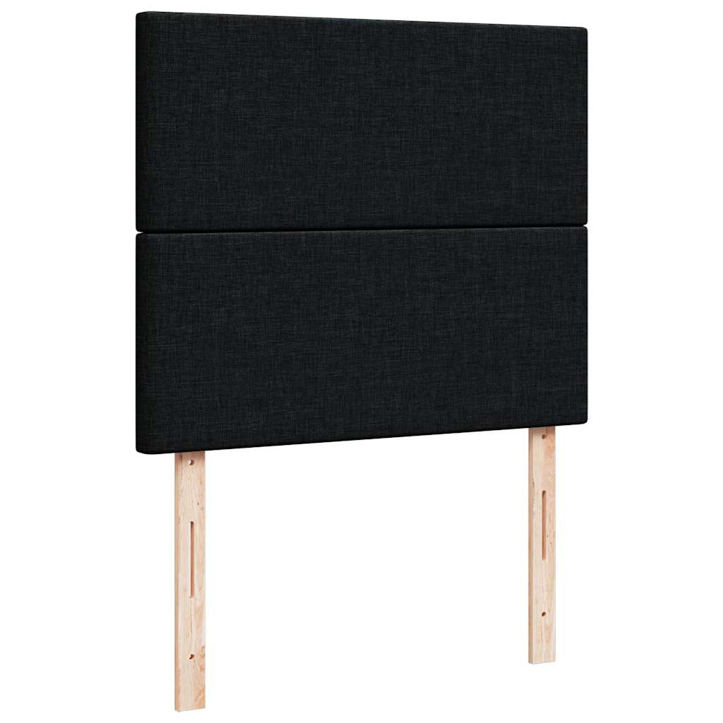 Giroletto a Molle con Materasso Nero 120x200 cm in Tessuto | homemem39