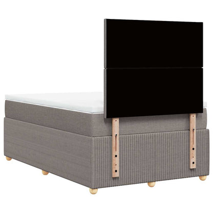 Giroletto a Molle con Materasso Tortora 120x200 cm in Tessuto | homemem39