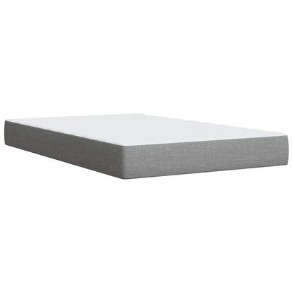 Giroletto a Molle con Materasso Grigio Chiaro 120x200cm Tessuto | homemem39