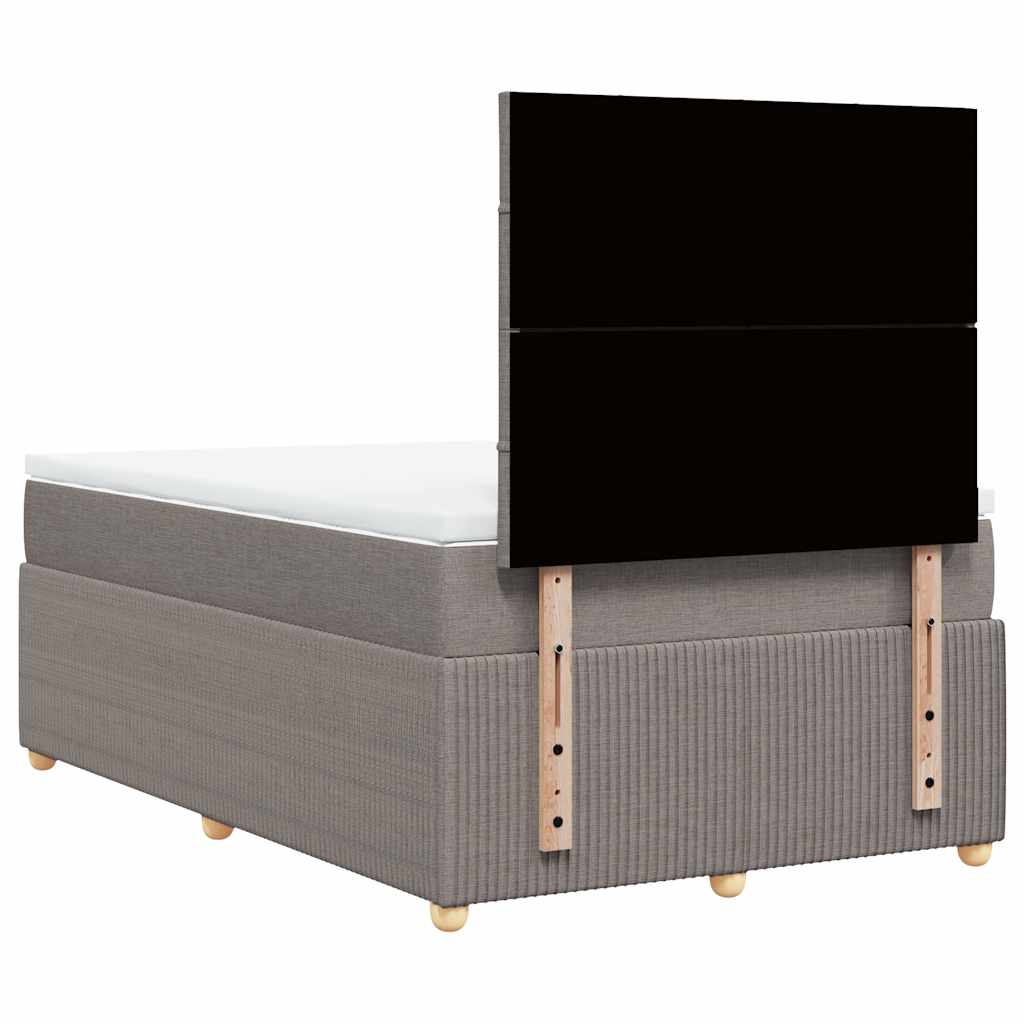 Giroletto a Molle con Materasso Tortora 120x200 cm in Tessuto | homemem39