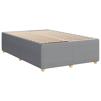 Giroletto a Molle con Materasso Grigio Chiaro 120x200cm Tessuto