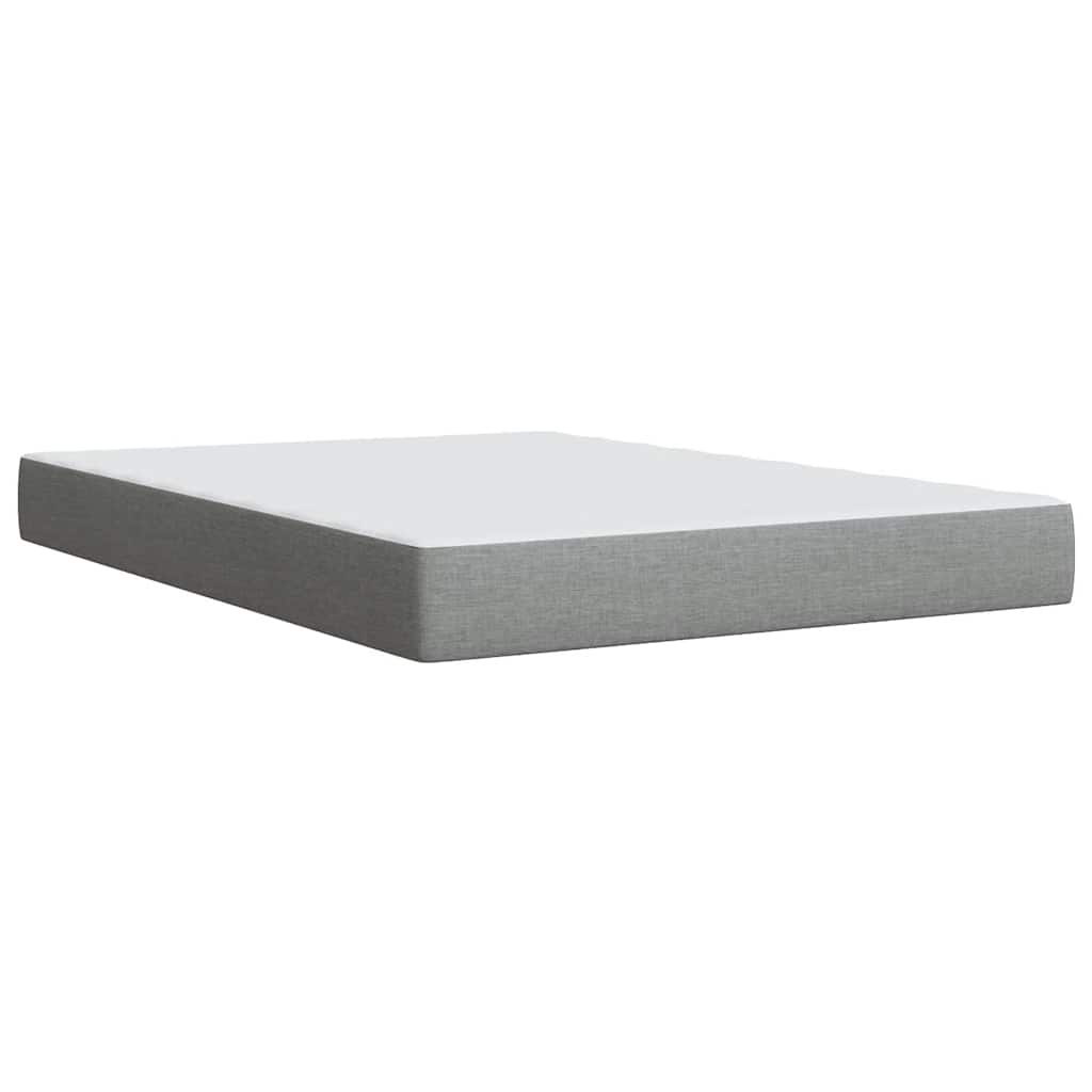 Giroletto a Molle con Materasso Grigio Chiaro 140x190cm Tessuto | homemem39