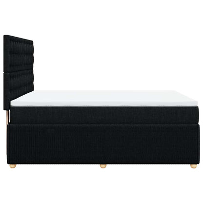 Giroletto a Molle con Materasso Nero 140x190 cm in Tessuto | homemem39