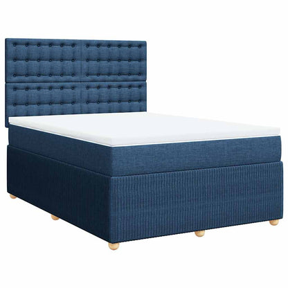 Giroletto a Molle con Materasso Blu 140x200 cm in Tessuto | homemem39