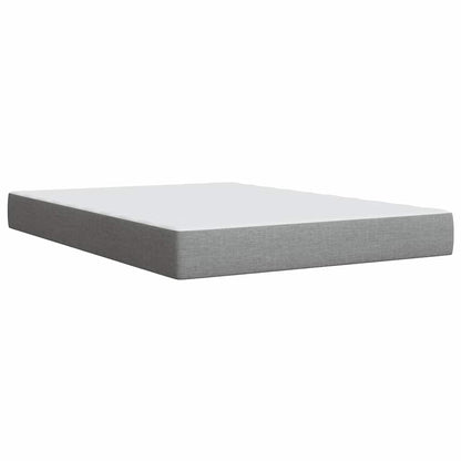 Giroletto a Molle con Materasso Grigio Chiaro 160x200cm Tessuto