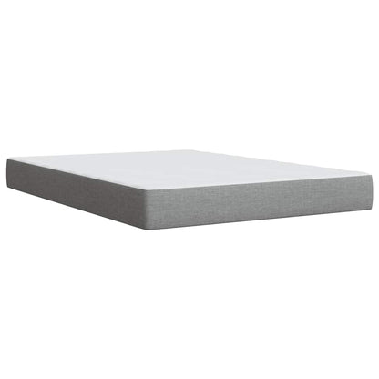 Giroletto a Molle con Materasso Grigio Chiaro 160x200cm Tessuto | homemem39