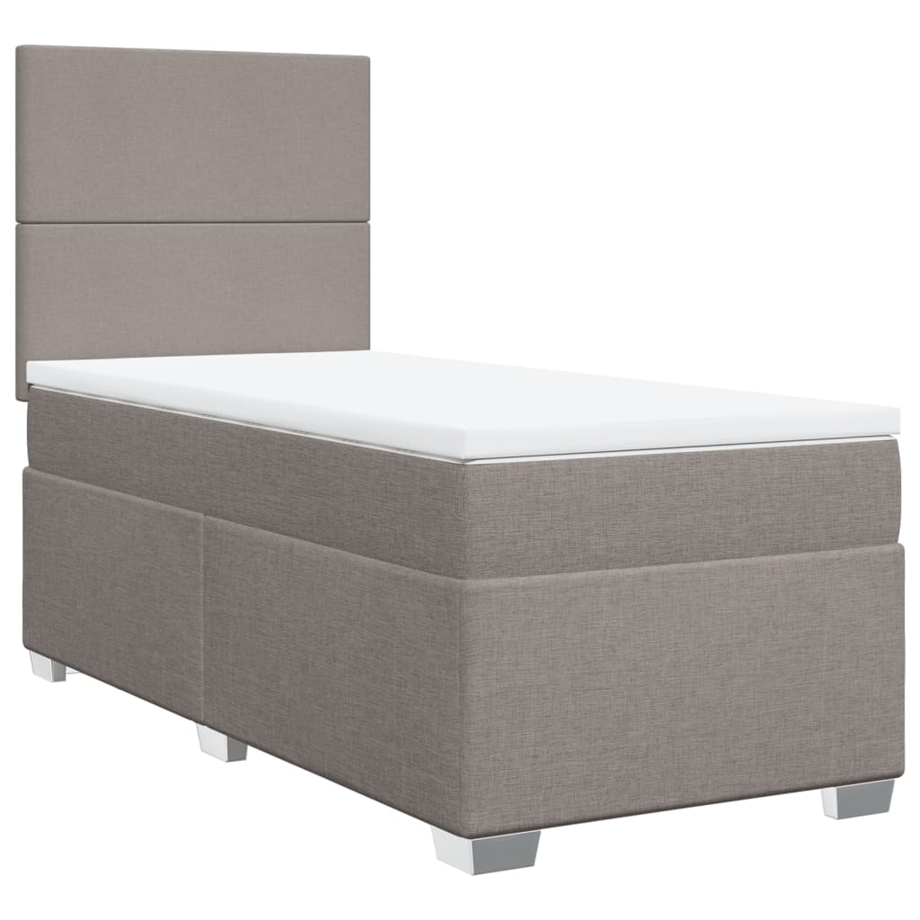 Giroletto a Molle con Materasso Tortora 80x200 cm inTessuto | homemem39