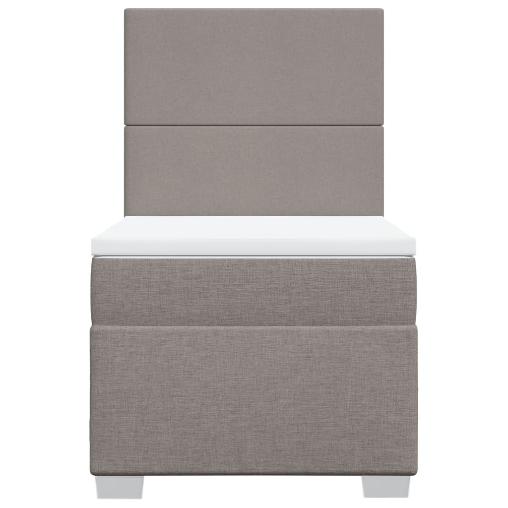 Giroletto a Molle con Materasso Tortora 80x200 cm inTessuto | homemem39