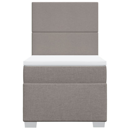 Giroletto a Molle con Materasso Tortora 80x200 cm inTessuto | homemem39