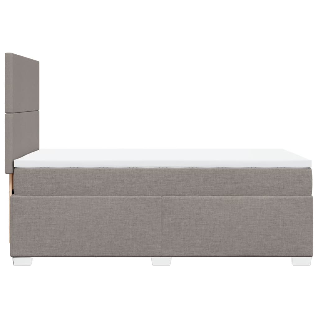 Giroletto a Molle con Materasso Tortora 80x200 cm inTessuto | homemem39
