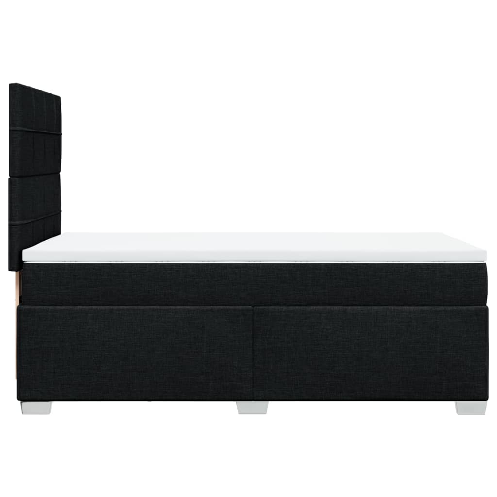 Giroletto a Molle con Materasso Nero 80x200 cm inTessuto | homemem39