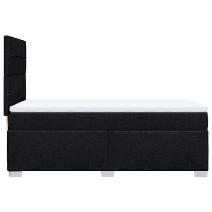 Giroletto a Molle con Materasso Nero 90x190 cm in Tessuto | homemem39