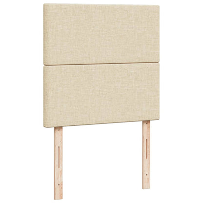 Giroletto a Molle con Materasso Crema 90x200 cm inTessuto | homemem39