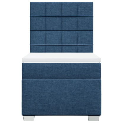 Giroletto a Molle con Materasso Blu 90x200 cm inTessuto | homemem39