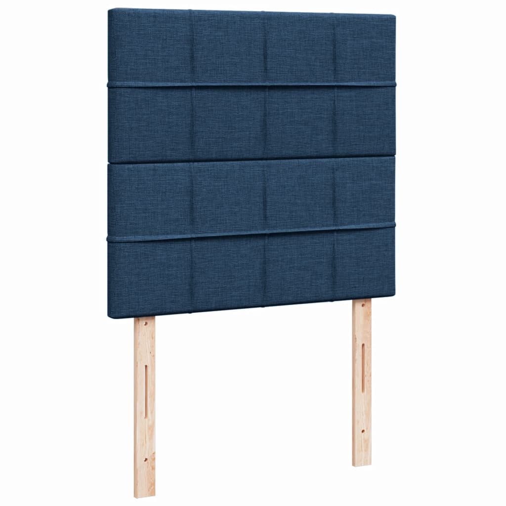 Giroletto a Molle con Materasso Blu 90x200 cm inTessuto | homemem39