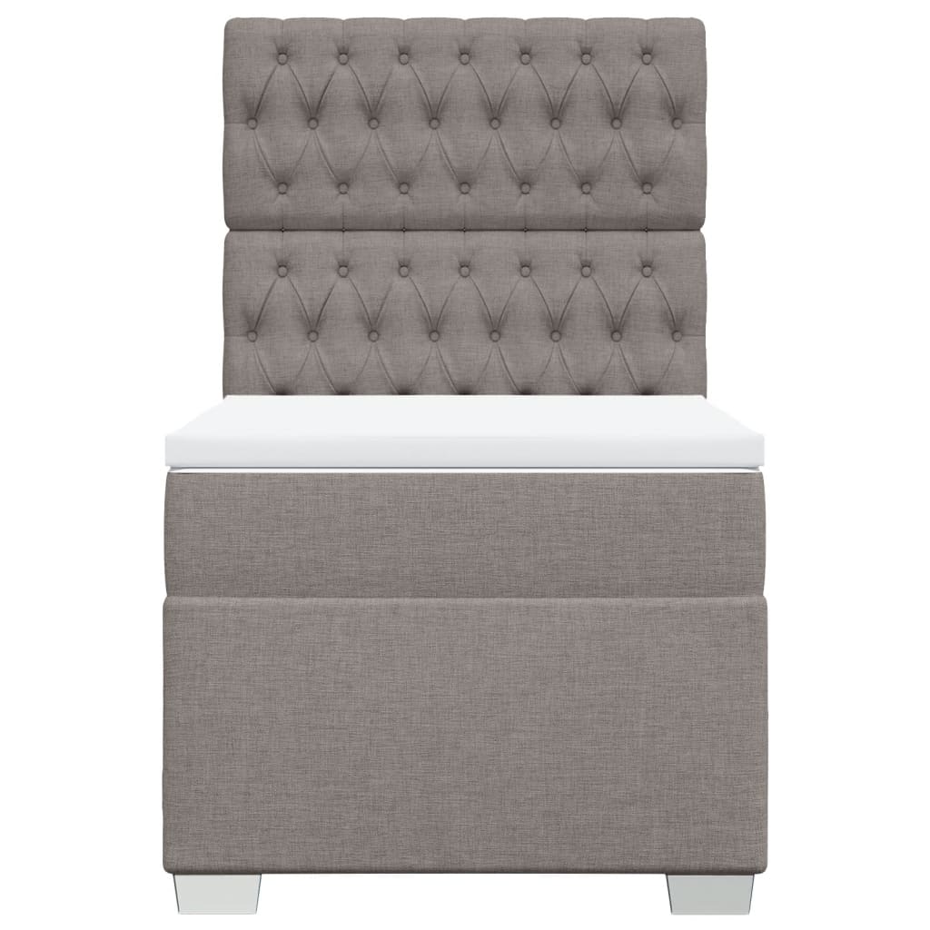Giroletto a Molle con Materasso Tortora 90x200 cm inTessuto | homemem39