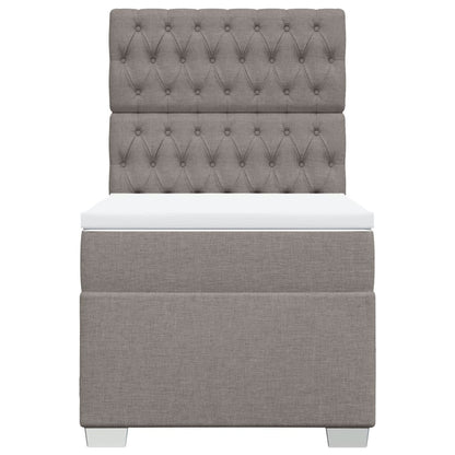 Giroletto a Molle con Materasso Tortora 90x200 cm inTessuto | homemem39