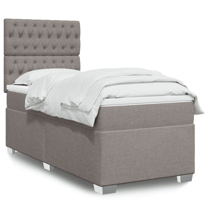 Giroletto a Molle con Materasso Tortora 90x200 cm inTessuto | homemem39