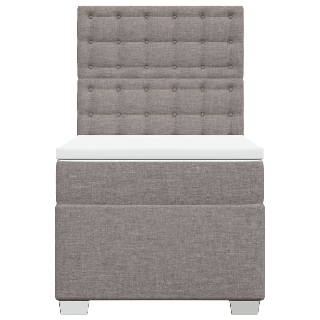 Giroletto a Molle con Materasso Tortora 90x200 cm inTessuto | homemem39