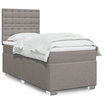 Giroletto a Molle con Materasso Tortora 90x200 cm inTessuto | homemem39