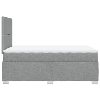 Giroletto a Molle con Materasso Grigio Chiaro 120x190cm Tessuto | homemem39