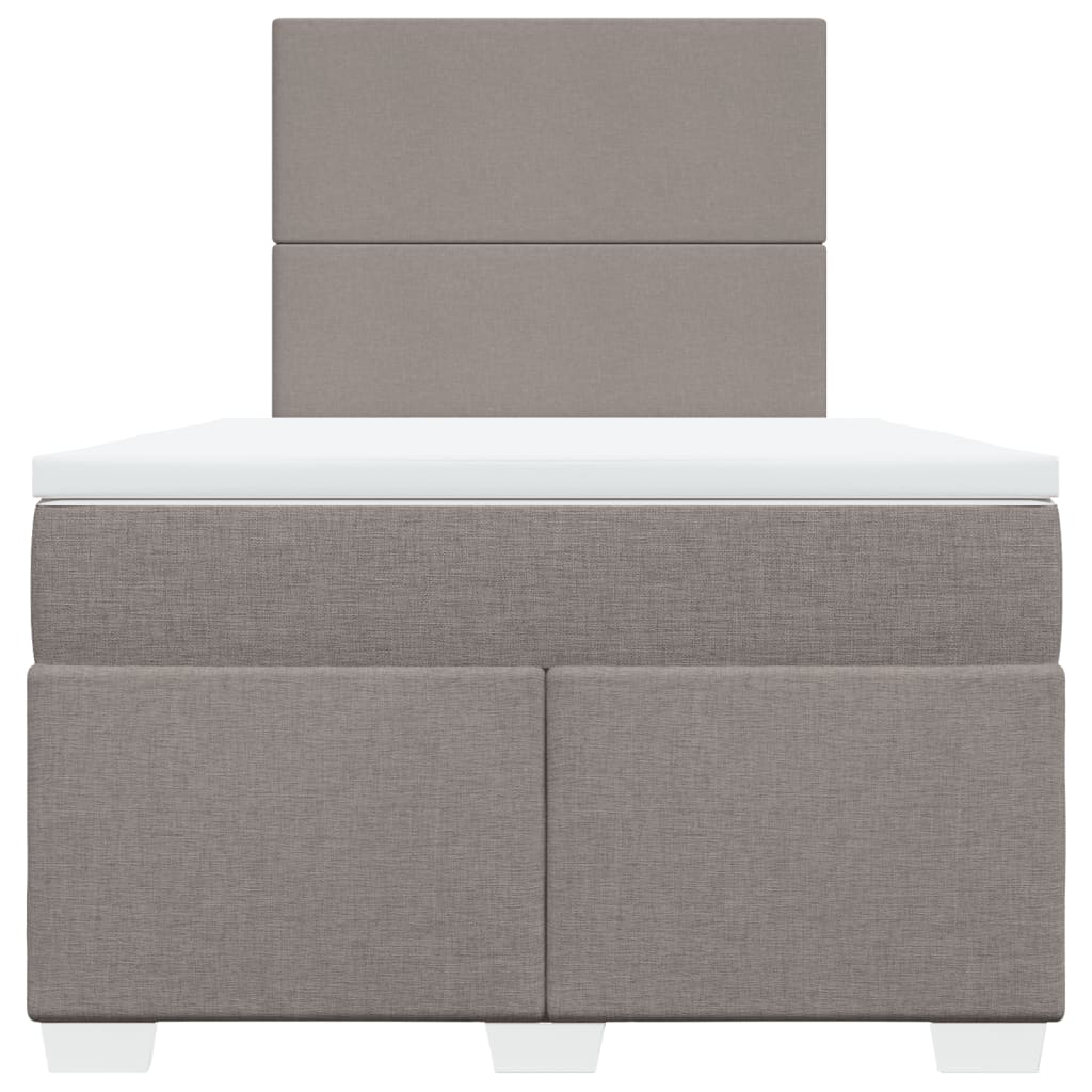 Giroletto a Molle con Materasso Tortora 120x190 cm in Tessuto | homemem39