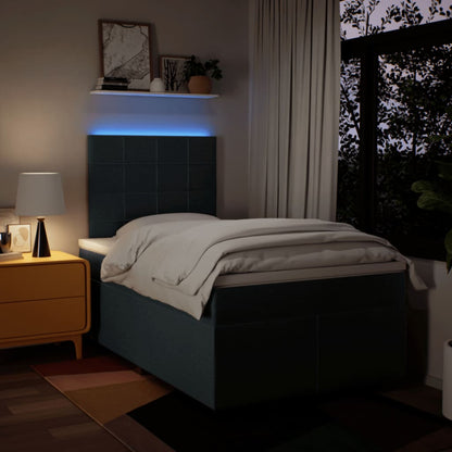 Giroletto a Molle con Materasso Blu 120x190 cm in Tessuto | homemem39