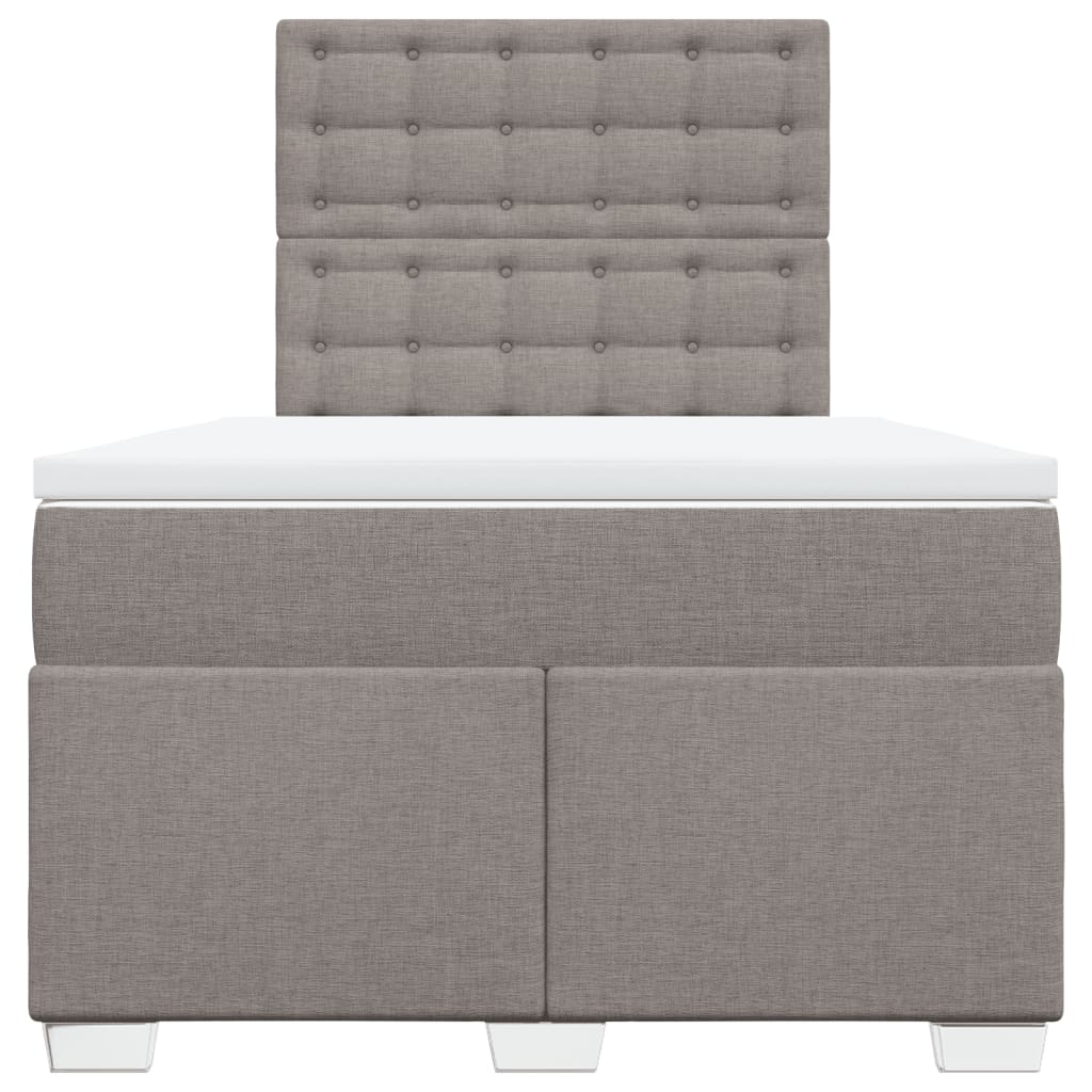 Giroletto a Molle con Materasso Tortora 120x190 cm in Tessuto | homemem39