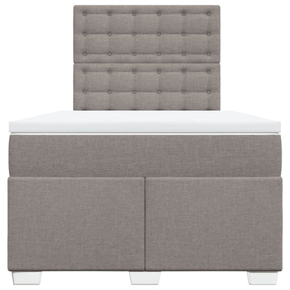 Giroletto a Molle con Materasso Tortora 120x190 cm in Tessuto | homemem39