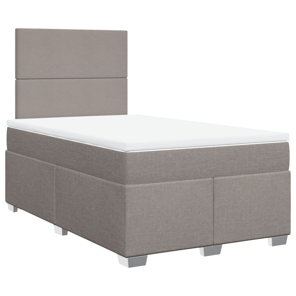 Giroletto a Molle con Materasso Tortora 120x200 cm in Tessuto | homemem39