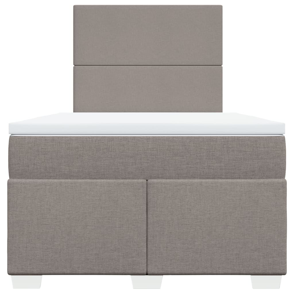 Giroletto a Molle con Materasso Tortora 120x200 cm in Tessuto | homemem39