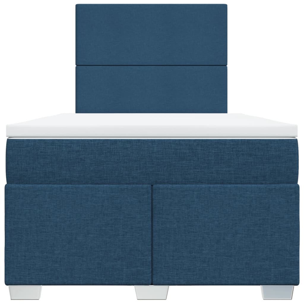 Giroletto a Molle con Materasso Blu 120x200 cm in Tessuto | homemem39