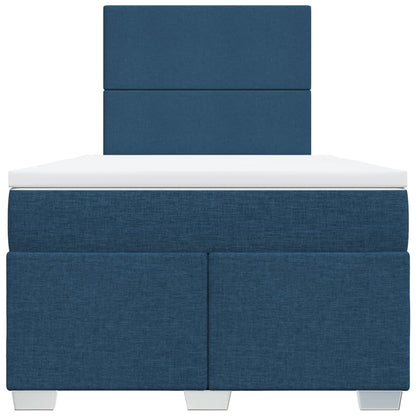 Giroletto a Molle con Materasso Blu 120x200 cm in Tessuto | homemem39