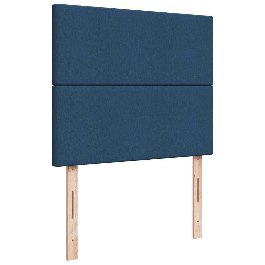 Giroletto a Molle con Materasso Blu 120x200 cm in Tessuto | homemem39