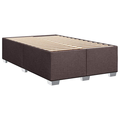 Giroletto a Molle con Materasso Marrone Scuro 120x200cm Tessuto | homemem39