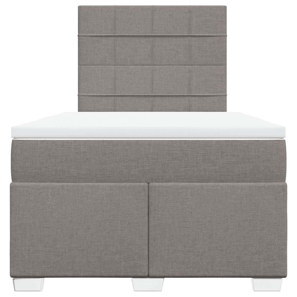 Giroletto a Molle con Materasso Tortora 120x200 cm in Tessuto | homemem39