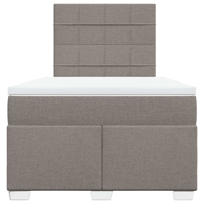 Giroletto a Molle con Materasso Tortora 120x200 cm in Tessuto