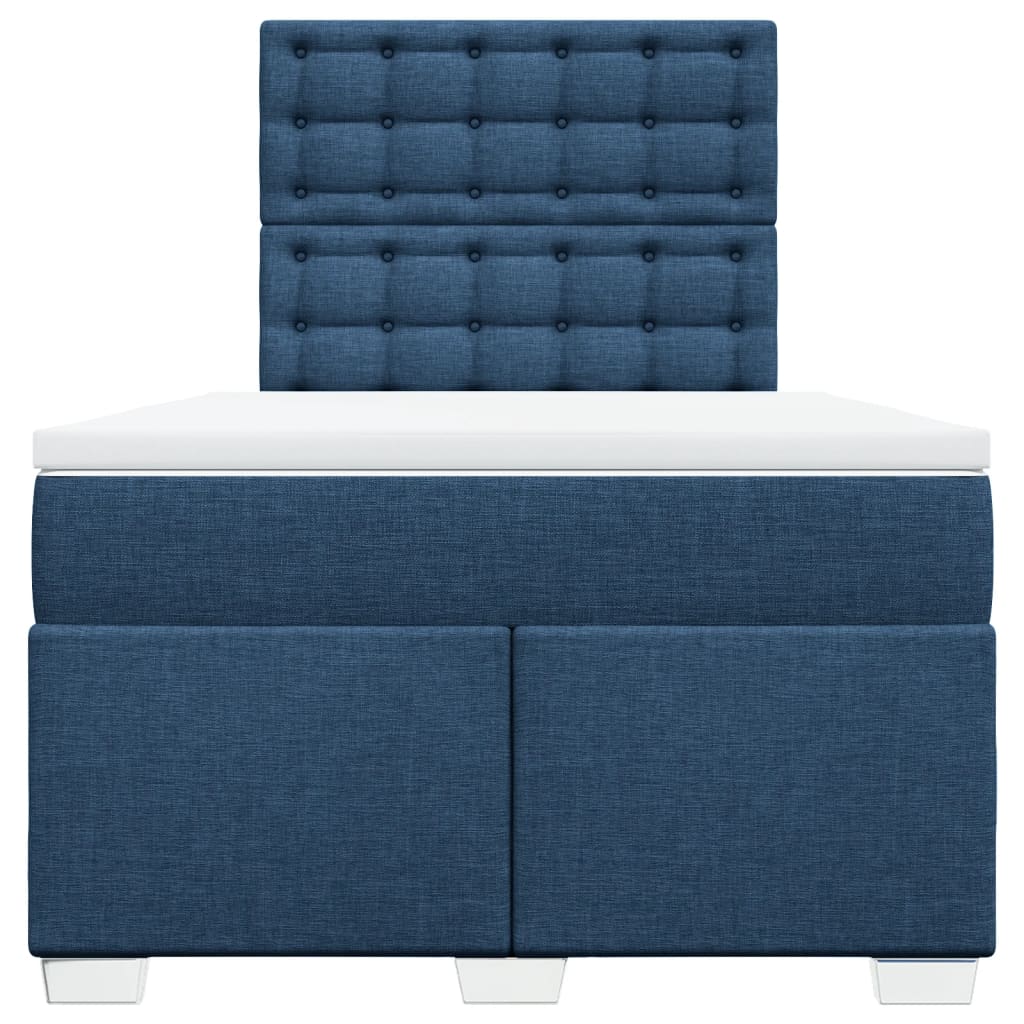 Giroletto a Molle con Materasso Blu 120x200 cm in Tessuto | homemem39