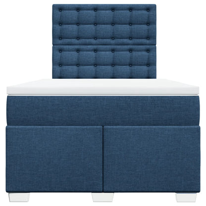 Giroletto a Molle con Materasso Blu 120x200 cm in Tessuto | homemem39