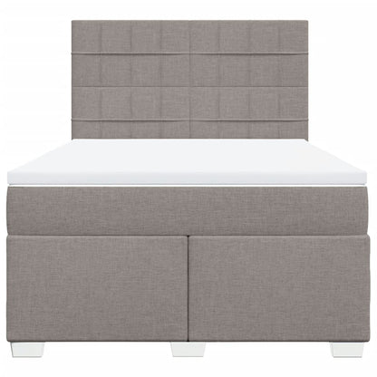 Giroletto a Molle con Materasso Tortora 140x190 cm in Tessuto | homemem39