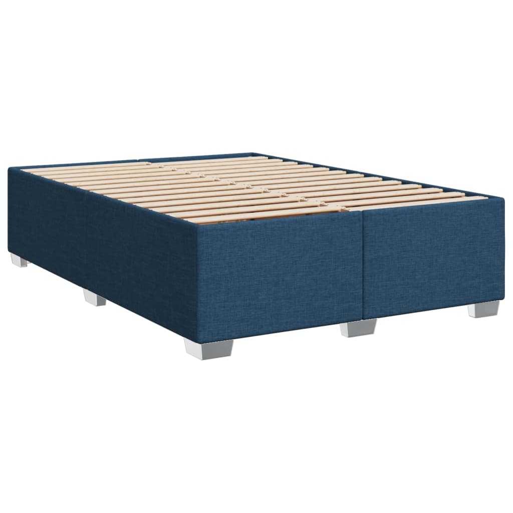Giroletto a Molle con Materasso Blu 160x200 cm in Tessuto | homemem39