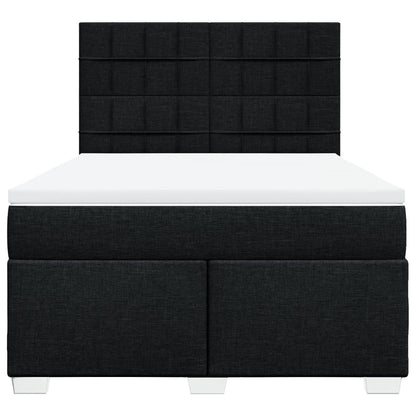 Giroletto a Molle con Materasso Nero 160x200 cm in Tessuto | homemem39