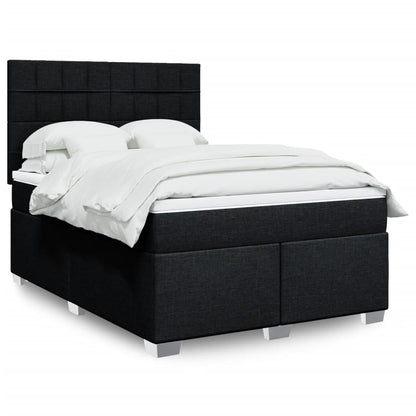 Giroletto a Molle con Materasso Nero 160x200 cm in Tessuto | homemem39