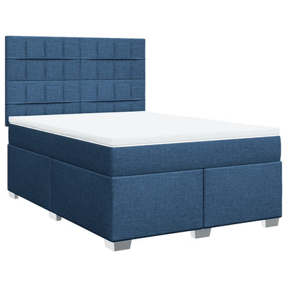 Giroletto a Molle con Materasso Blu 160x200 cm in Tessuto | homemem39