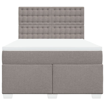 Giroletto a Molle con Materasso Tortora 160x200 cm in Tessuto | homemem39